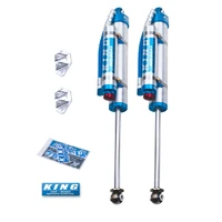 Rear 2.5 Diameter Piggy Hose Res Shocks 3-5in Lift w/Adjuster - Pair (Wrangler JK 07-18)
