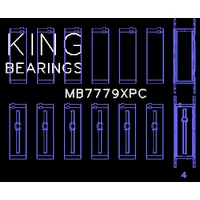 BMW B58B30A Coated Performance Main Bearing Set - Size STD