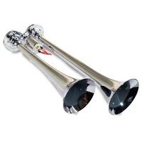 Chrome Dual Horn/ 15In/12.25In - Chrome-Plated Zinc Alloy