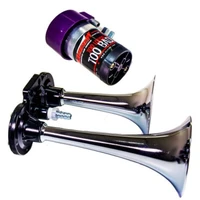 Chrome Direct Drive Dual Horn/ 6.5In/4.5In - Chrome-Plated Zinc Alloy