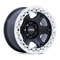 VI Beadlock KM238 Satin Black Machined