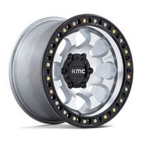 Riot Sbl KM550 17x8.5 6x139.7 +10mm Machined Satin Black Lip