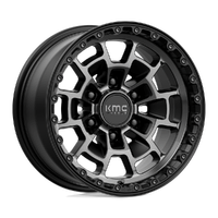Summit KM718 Satin Black Gray Tint Clear Coat