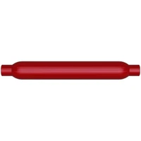 MagnaFlow Muffler Red Pack Series Glasspack 4in Rd 26in Body Length 2.5in/2.5in Inlet/Outlet