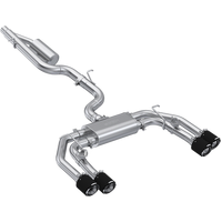 MBRP 22-24 Audi S3 2.0L Armor Pro T304 SS 3in Cat-Back Quad Split Rear Exhaust - Valve Delete