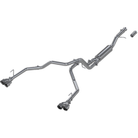 2021+ Chevy Tahoe / GMC Yukon T304 SS 3in Cat-Back Dual Split Exhaust w/ Quad Carbon Fiber Tips