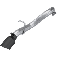 MBRP 18-24 Jeep Wrangler 3.6L T409 Stainless Steel 2.5in Axle-Back Turn Down Exit - Black Tip