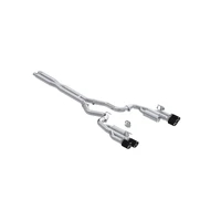 2024+ Ford Mustang 5.0L T304 SS 3in Cat-Back Exhaust w/ Quad Carbon Fiber Tips (Valve Delete)