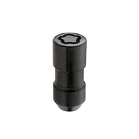 Wheel Lock Nut Set - 4pk. (Cone Seat) M14X1.5 / 21mm & 22mm Dual Hex / 1.965in. L - Black