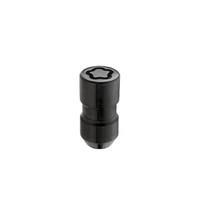 Wheel Lock Nut Set - 5pk. (Cone Seat) M14X1.5 / 22mm Hex / 1.639in OAL - Black