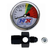 N2O Flo-Thru Pressure Gauge 0-1500 PSI 4AN