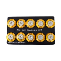 NRG Fender Washer Kit w/Rivets For Plastic (Rose Gold) - Set of 10