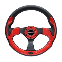NRG Reinforced Steering Wheel (320mm) w/Carbon Fiber Look Trim (Same As RST-001CBL)