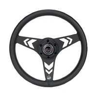 NRG Aluminum Steering Wheel 330mm - Arow Cutout - Ergonomic Grip - Anadized Pink