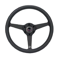 NRG Aluminum Steering Wheel 330mm - Heritage Solid Spoke - Ergonomic Grip - Anadized Black