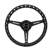 NRG Aluminum Steering Wheel 330mm - Extra Light - Ergonomic Grip - Anadized Pink