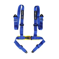 NRG 4 Point Seat Belt Harness / Buckle Lock- Blue