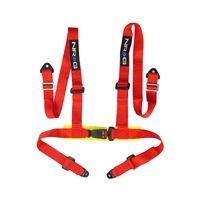 NRG 4 Point Seat Belt Harness / Buckle Lock- Red
