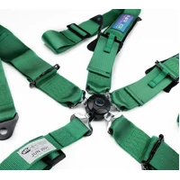 NRG 5PT 3in. Seat Belt Harness / Cam Lock - Green
