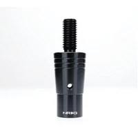 NRG 14mm Euro Aluminum Adapter w/ M10x1.5 Thread Pitch - Black