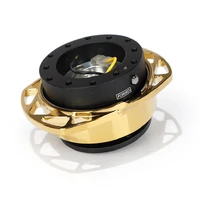 NRG Quick Release Kit Gen 257 - Black Body / Chrome Gold Cutout Ring