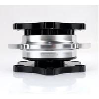 NRG Quick Release SFI SPEC 42.1 - Black Shinny Body / Silver Shinny Ring