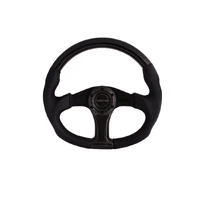 NRG Carbon Fiber Steering Wheel (350mm) Oval Shape w/Black Carbon & Leather Trim