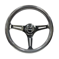 NRG Classic Wood Grain Steering Wheel (350mm) Chameleon/Pearlescent Paint Grip w/Blk 3-Spoke