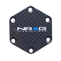 NRG Aluminum Carbon Fiber Background Horn Button Delete w/NRG Logo