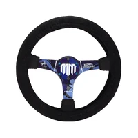 NRG Steering Wheel Cover - Black Stretch Micro Fiber w/ NRG Tag