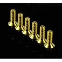 NRG Titanium Gold Steering Wheel Screw Kit Upgrade- Conical 12mm