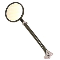 Round Mirror w/ Arm & Bracket Black - 41-64 Willys