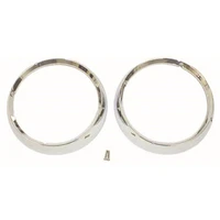 Headlight Bezel Set Chrome 72-86 Jeep CJ Models
