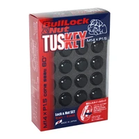16 LUGS + 4 LOCKS Tuskey Black Bullock And Nut Set - 14X1.50