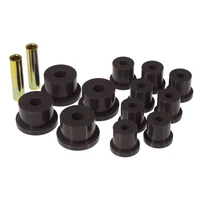 Rear Spring & 1/2in Shackle Bushings - Black (Mustang 65-73)