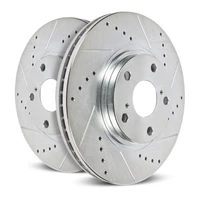 13-16 Ford F-450 Super Duty Front Left Evolution Drilled & Slotted Rotor