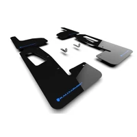 Rally Armor 22-24 Rivian R1T Black UR Mud Flap w/Nitrous Blue Logo