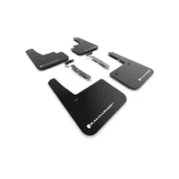 Rally Armor 22-23 Hyundai Kona N Black UR Mud Flap w/White Logo