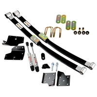 Composite Leaf Springs And HQ Shocks For 1964-1966 Mustang Leaf Springs Delrin Bushings Shackles U-Bolts HQ Shocks Staggered Shock Mounts And Hardware