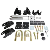 Rear 3.5 -5.5 Inch Lowering Kit For 2015-2024 F-150 HQ Shocks Axle Flip Brackets Leaf Spring Brackets Shackles Bump Stops And Hardware