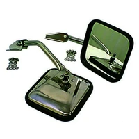 55-86 Jeep CJ Chrome CJ-Style Side Mirror Kit