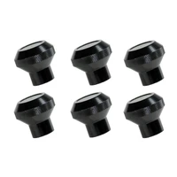 76-86 Jeep CJ Black Billet Stainless Steel Dash Knob Set Billet
