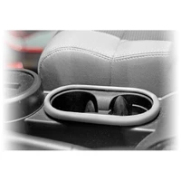 07-10 Jeep Wrangler JK Brushed Silver Front Cup Holder Trim