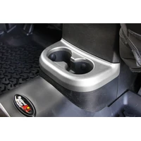 11-18 Jeep Wrangler JK Silver 2nd Row Cup Holder Trim