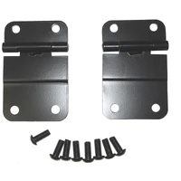 76-86 Jeep CJ Black Lower Tailgate Hinge Set