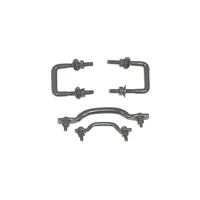 Windshield Tie Down Kit Black 55-95 Jeep CJ / Jeep Wrangler