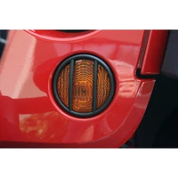 07-18 Jeep Wrangler JK Black Turn Signal Euro Guards