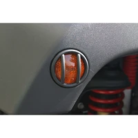 07-18 Jeep Wrangler JK Black Side Marker Light Euro Guards