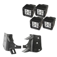 97-06 Jeep Wrangler TJ/LJ 3in Square Dual A-Pillar LED Kit