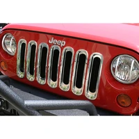 Grille Inserts Chrome 07-18 Jeep Wrangler